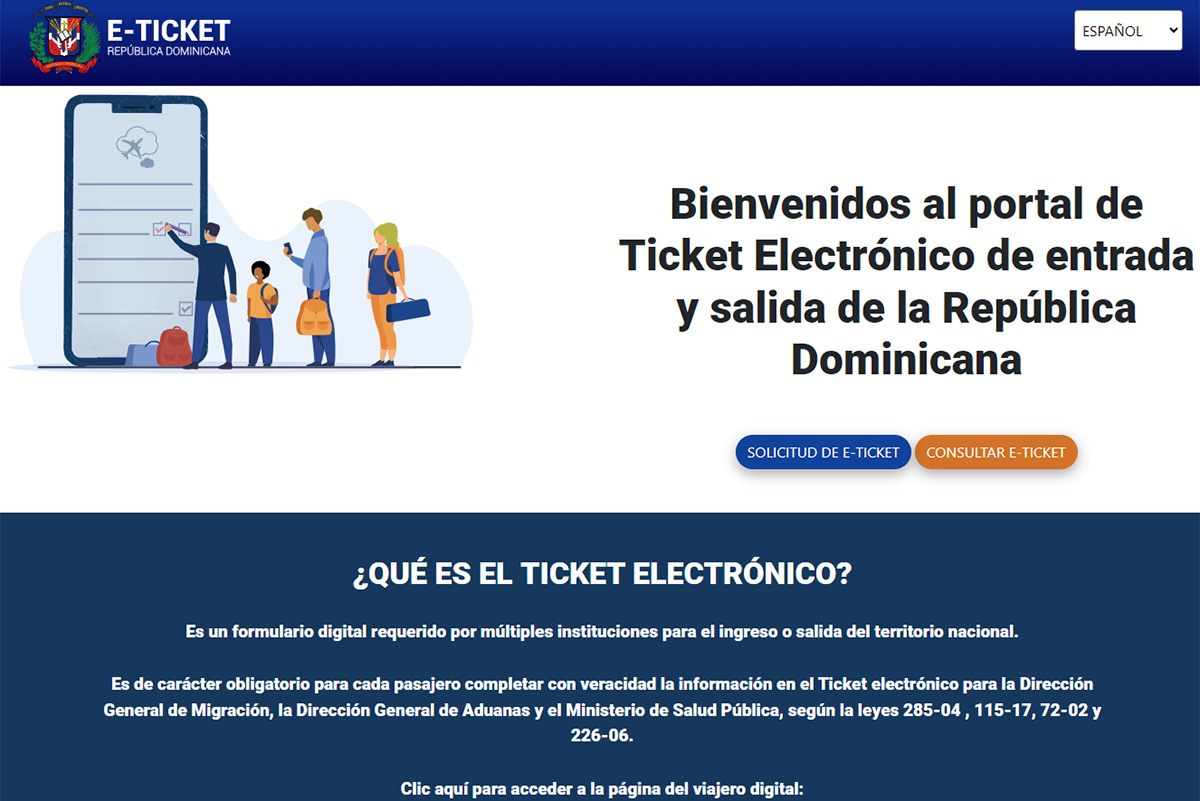 ¿Como completar el formulario de migración “E-ticket electrónico” para ingresas a Republica Dominicana?